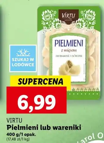 Lidl Wareniki z ziemniakami i kapustą kwaszoną Virtu oferta