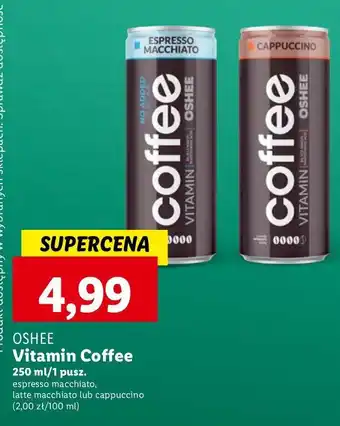 Lidl Napój kawowy cappuccino Oshee Coffee oferta