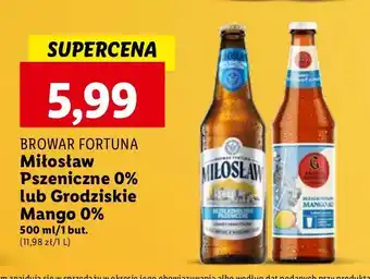 Lidl Piwo Miłosław Bezalkoholowe Pszeniczne oferta
