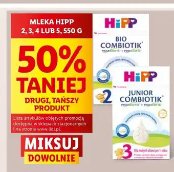 Lidl Mleko 5 Hipp Junior Combiotik oferta