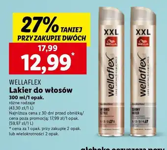 Lidl Lakier do włosów hydrostyle Wellaflex oferta