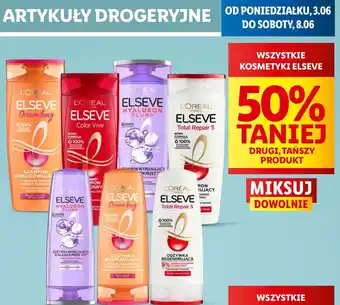 Lidl Szampon odbudowujący keratyna roślinna witaminy olejek rycynowy L'oreal Elseve Dream Long oferta