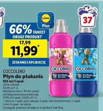 Lidl Płyn do płukania passion flower & bergamot Coccolino Perfume Care oferta