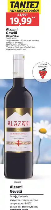 Lidl Wino Alazani Gevelli oferta
