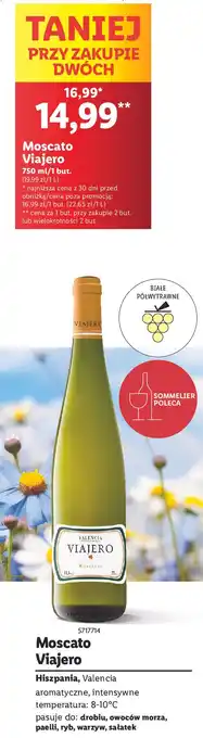 Lidl Wino Viajero Moscato oferta