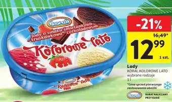 Intermarche Lody KORAL KOLOROWE LATO 1l oferta