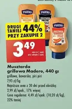 Biedronka Musztarda piri piri Madero oferta