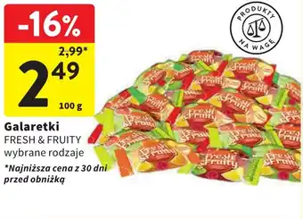 Intermarche Galaretki FRESH&FRUITY 100g oferta