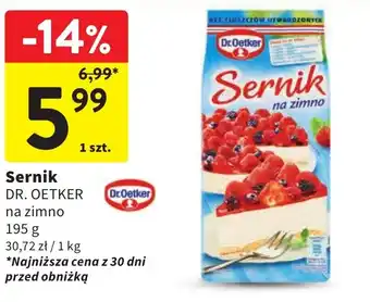 Intermarche Sernik DR. OETKER 195g oferta