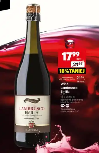 Delikatesy Centrum Wino półsłodkie Lambrusco oferta