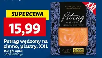 Lidl Pstrąg wędzony na zimno w plastrach Connoisseur oferta