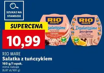 Lidl Sałatka z tuńczykiem sicily Rio mare insalatissime oferta