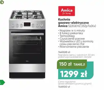 Max Elektro Kuchenka gazowo-elektryczna Amica oferta