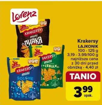 Carrefour Krakersy chakalaka Lajkonik mini krakersy oferta