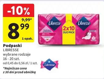 Intermarche Podpaski LIBRESSE 16-20szt. oferta
