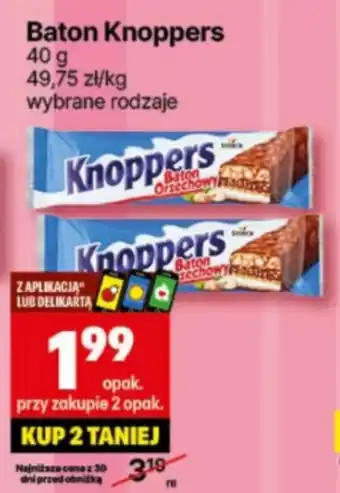 Delikatesy Centrum Baton Knoppers 40g oferta