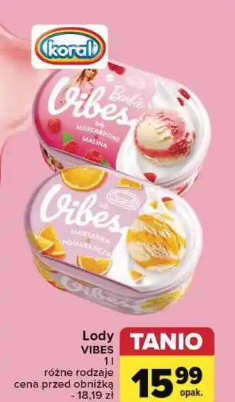 Carrefour Lody śmietanka i pomarańcza Koral Vibes oferta