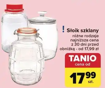 Carrefour Słoik szklany oferta