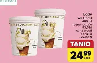 Carrefour Lody waniliowe Willisch oferta