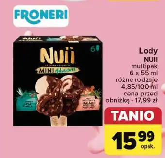 Lody na patyku mini adventure java vanilla + italian roasted hazelnut Nuii