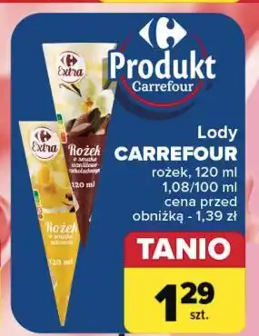 Carrefour Rożek waniliowo-czekoladowy Carrefour Extra oferta