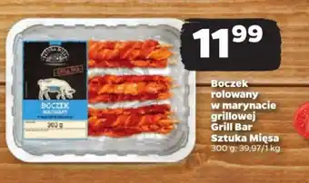 Netto Boczek rolowany w marynacie grillowej Grill Bar Sztuka Mięsa 300 g oferta