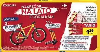 Carrefour Wafelek orzechowy Góralki oferta