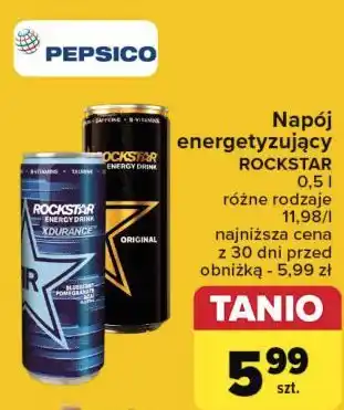 Carrefour Napoj energetyczny original Rockstar Energy Drink oferta