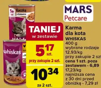 Carrefour Karma dla kota z kurczakiem w sosie Whiskas oferta