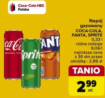 Carrefour Napój pomarańczowy Fanta oferta