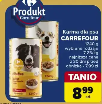 Carrefour Karma dla psa z indykiem i wątróbką Carrefour Companino oferta