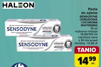 Carrefour Pasta do zębów whitening Sensodyne Odbudowa I Ochrona oferta