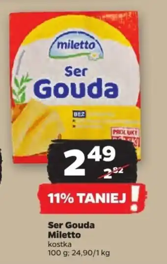 Netto Ser Gouda Miletto 100 g oferta
