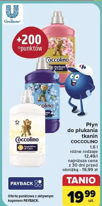 Carrefour Płyn do płukania Coccolino Sensitive oferta