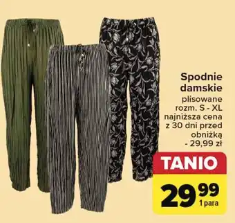 Carrefour Spodnie damskie s-xl oferta