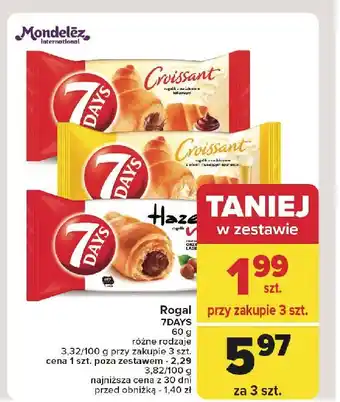 Carrefour Croissant z nadzieniem o smaku spumante 7 Days oferta