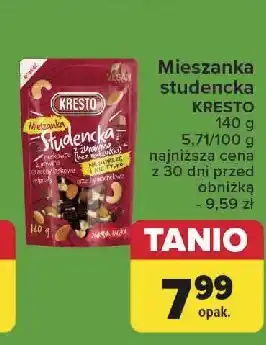 Carrefour Mieszanka studencka z żurawiną bez rodzynki Kresto oferta