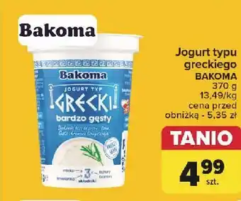 Carrefour Jogurt naturalny Bakoma Grecki oferta