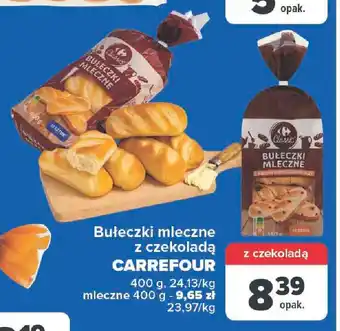 Carrefour Bułeczki mleczne z czekoladą CARREFOUR 400g oferta