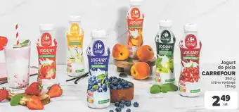 Carrefour Jogurt do picia CARREFOUR 350g oferta
