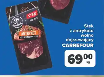 Carrefour Stek z antrykotu wolno dojrzewający CARREFOUR 1kg oferta