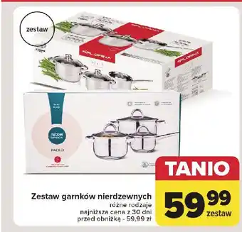 Carrefour Komplet garnków stark Florina (Florentyna) oferta