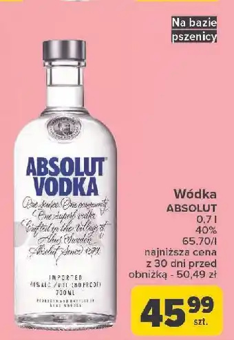 Carrefour Wódka Absolut Vodka oferta