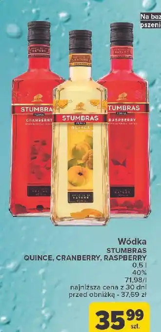 Carrefour Wódka Stumbras Raspberry oferta