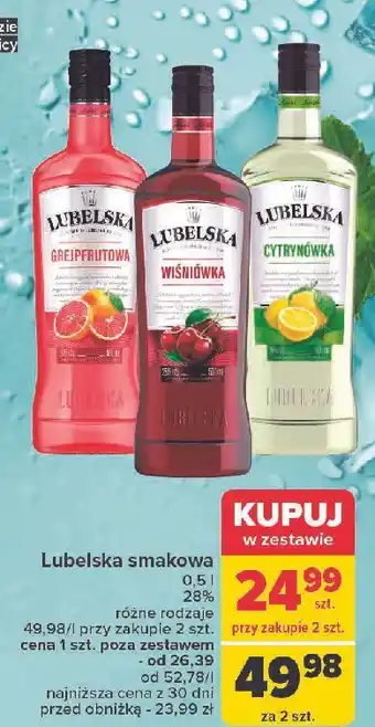 Carrefour Wódka Lubelska Wiśniówka oferta