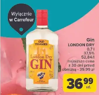 Carrefour Gin Old Thames oferta