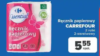 Carrefour Ręcznik papierowy CARREFOUR 2 rolki oferta
