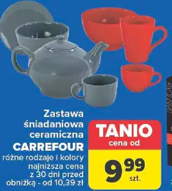 Carrefour Zastawa śniadaniowa ceramiczna CARREFOUR oferta