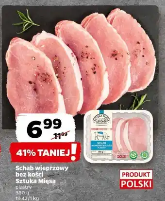 Netto Schab wieprzowy bez kości Sztuka Mięsa 360 g oferta
