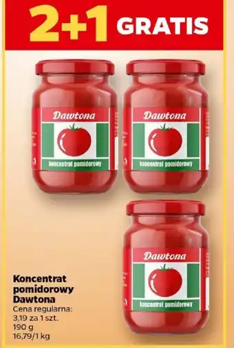 Netto Koncentrat pomidorowy Dawtona 190 g oferta